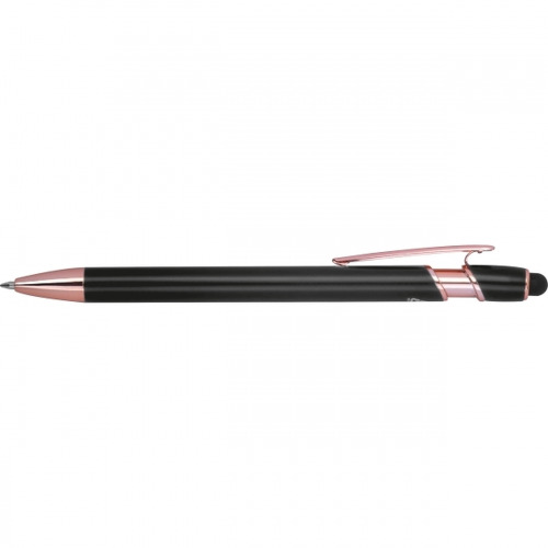 Długopis aluminiowy z recyklingu żelowy touch pen BELO HORIZONTE Czarny 528103 (1)