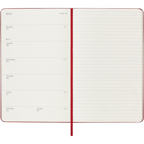 Kalendarz z notatnikiem MOLESKINE czerwony VM399-05/2024 (3)