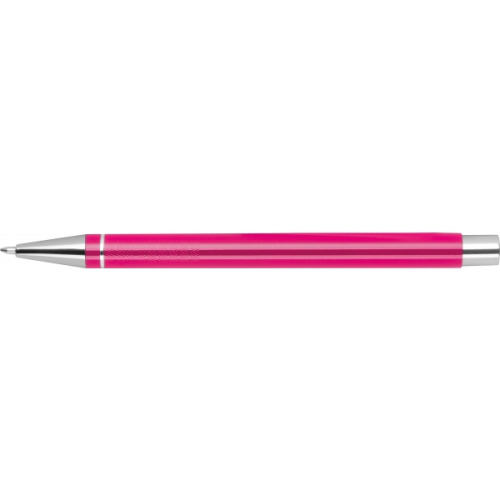 Metalowy długopis półżelowy Almeira różowy 374111 (3)