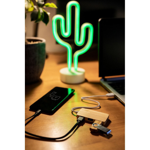 Bambusowy hub USB i USB-C B'RIGHT | Kenzie Drewno V7283-17 (6)