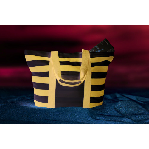 Torba plażowa w paski Granatowy MO8709-04 (2)