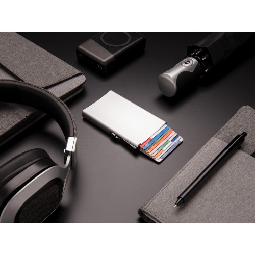 Etui na karty kredytowe, ochrona RFID Srebrny P820.042 (6)