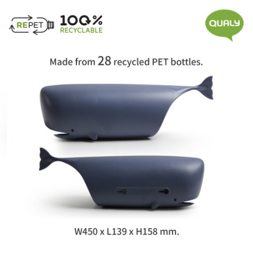 Pojemnik na torby wieloryb Moby Szary QL10363-GY (3)