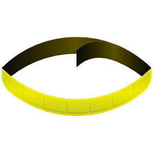 RFX™ reflective odblaskowa opaska z PVC dla zwierzą domowych o długości 40 cm