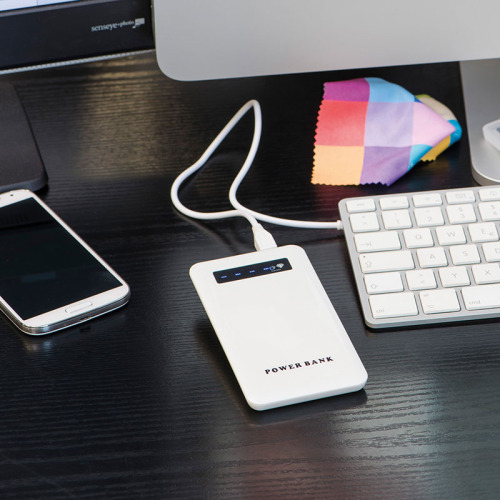 Power bank plastikowy KINGSVILLE Biały 351406 (2)