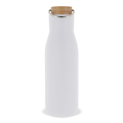 Butelka termiczna z pokrywą bambusową 500ml Biały LT98900-N0001 (1)