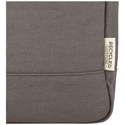 Joey 15-calowy plecak na laptopa z płótna z recyklingu z certyfikatem GRS o pojemności 15 l Szary 12067882 (6)