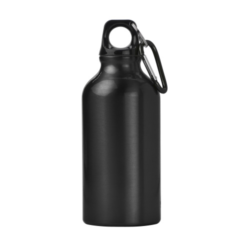 Bidon, butelka sportowa 400 ml z karabińczykiem czarny V4659-03 