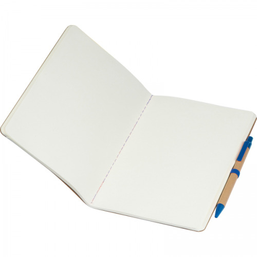 Notatnik A5 z czystymi stronami i długopisem z materiałów z recyklingu CHLOE Niebieski 2377604 (3)