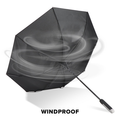 Emerantia 190T Pongee 23" Parasol otwierany automatycznie Czarny LT97121-N0002 (7)
