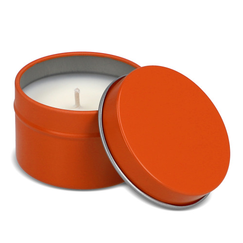 Świeca zapachowa Dhyana na bazie roślin w puszce z recyklingu Pomarańczowy LT90740-N0026 (2)