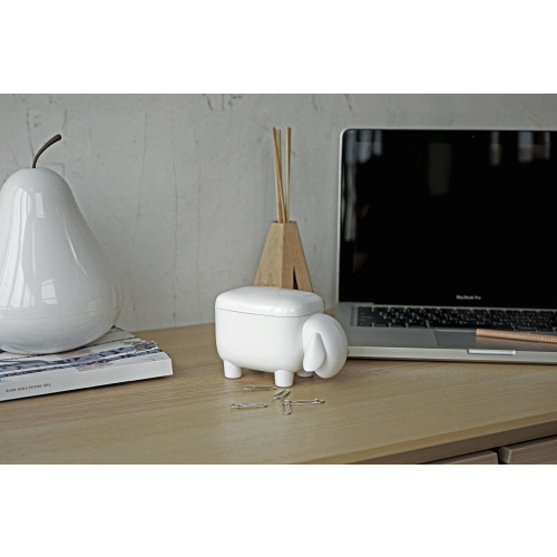 Pojemnik na spinacze Owca Biały QL10259-WH-WH (3)