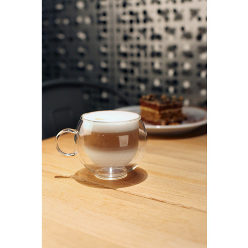 Filiżanka z podwójną ścianką Amo 220 ml Vialli Design Bezbarwny VD20276 (2)