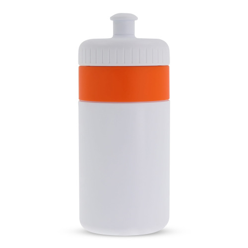 Bidon Sportowy Z Obwódka 500ml Biały / pomarańczowy LT98735-N0126 