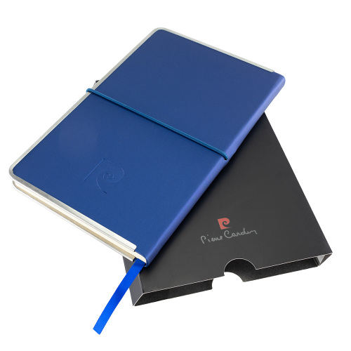 Notes Pierre Cardin Highscribe A5 z metalowymi krawędziami niebieski B9000101IP304 (2)