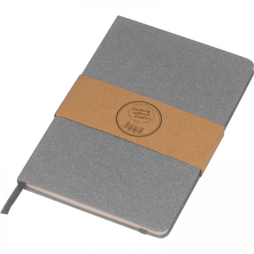 Notatnik A5 w kropki z papieru z recyklingu AGNESE Szary 2179907 (6)