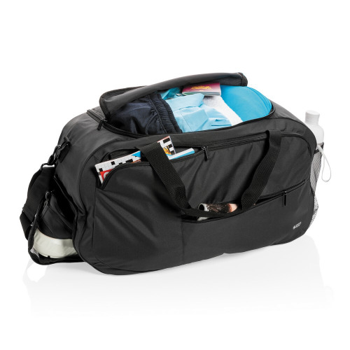 Torba sportowa, podróżna Swiss Peak AWARE™ RPET Czarny P707.151 (5)
