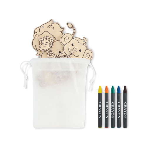 Zestaw drewnianych wieszaków Bialy MO2968-06 (3)