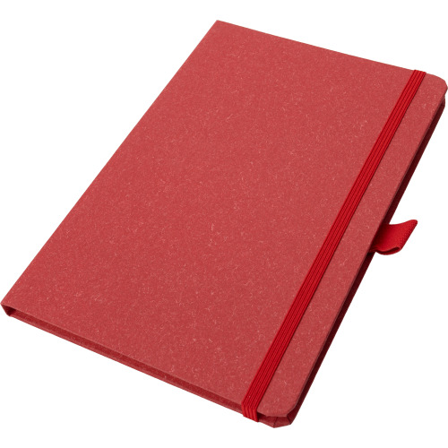 Notatnik A5 w kropki z papieru z recyklingu AGNESE Czerwony 2179905 