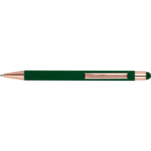 Długopis metalowy touch pen soft touch MIRAMAR Ciemnozielony 432899 (3)