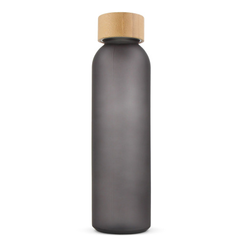 Butelka na wodę ze szkła i bambusa 500 ml Ciemnoszary LT98849-N0060 (1)