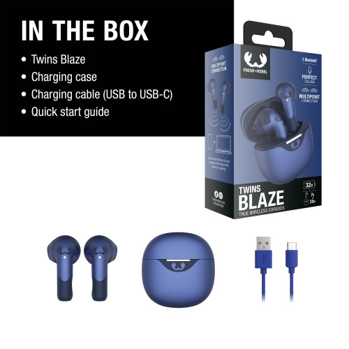 3TW2200 I Fresh 'n Rebel Twins Blaze - True Wireless earbuds with ENC Niebieski LT49729-N0011 (3)