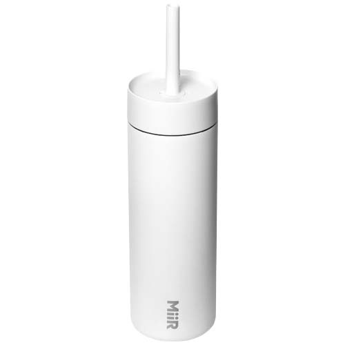 MiiR Sipper butelka na wodę o pojemności 473 ml ze słomką Biały 10093401 