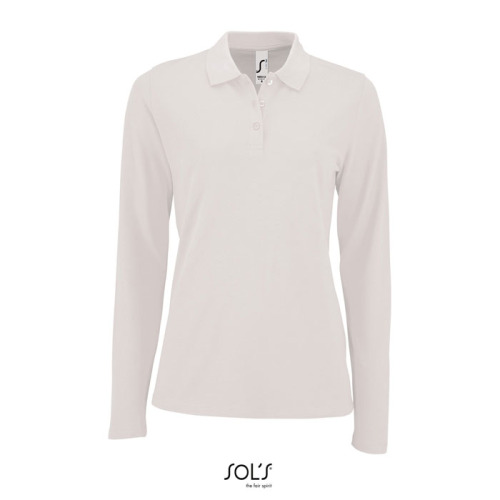 PERFECT Damskie LSL POLO180 Biały S02083-WH-XXL 