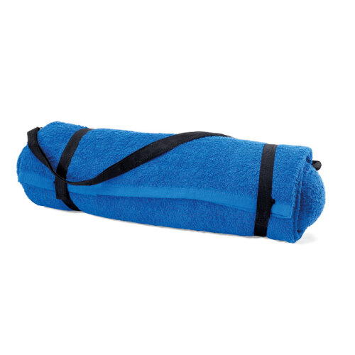 Ręcznik plażowy z poduszką niebieski MO7334-37 (4)