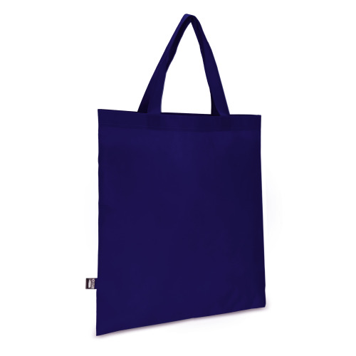 R-PET Torba transportowa z krótkimi uchwytami z włókniny 38 x 42 cm 75 g/m² Ciemnoniebieski LT91327-N0010 