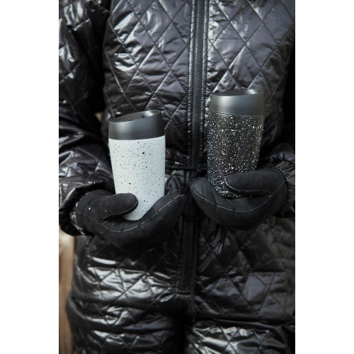 Kubek LOKE 240 ml, biało-czarny Czarno-Biały 5018362- (17)