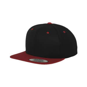 Czapka snapback dwukolorowa - Black & Red