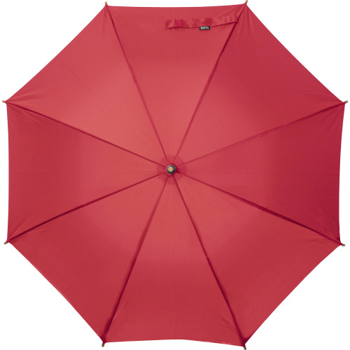 Parasol manualny RPET ø103 cm LETITIA Czerwony 4559605 (3)