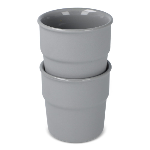 Zestaw kubków ceramicznych InSideOut Fika 280m Szary LT57010-N0061 