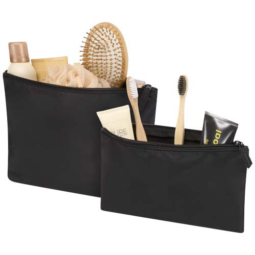 Swift zestaw kosmetyczek z recyklingu z certyfikatem GRS Czarny 12076890 (3)