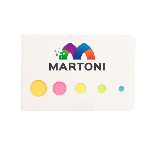 Zestaw do notatek, karteczki samoprzylepne | Braeden Biały V2570-02 (2)