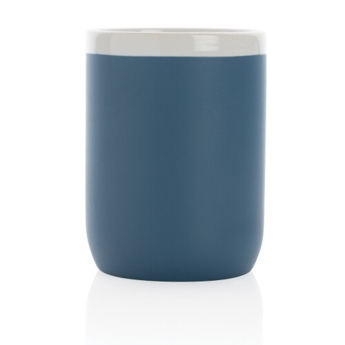 Kubek ceramiczny 300 ml blue, white P434.095 (3)