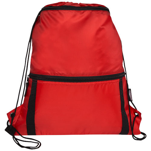 Adventure termoizolowana torba ściągana sznurkiem o pojemności 9 l z materiału z recyklingu z certyfikatem GRS Czerwony 12064721 (2)