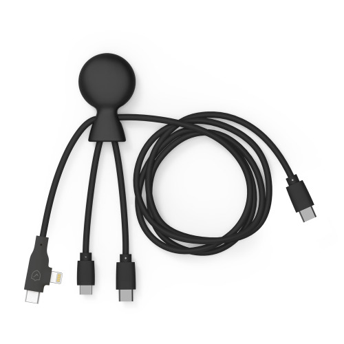Xoopar Mr. Bio Long Multi Cable USB-C 1 metr  Czarny LT41032-N0002 