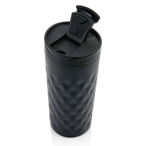 Geometryczny kubek termiczny 350 ml Czarny P432.011 (1)