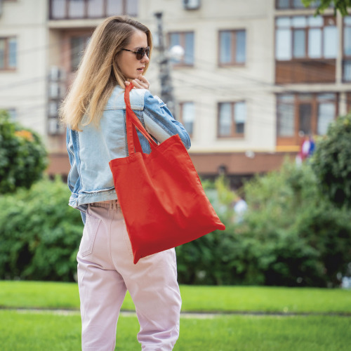 Torba na ramię OEKO-TEX® 140g/m² 38x42cm Czerwony LT95156-N0021 (2)