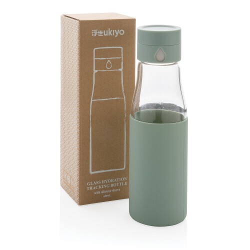 Butelka monitorująca ilość wypitej wody 650 ml Ukiyo zielony P436.727 (7)