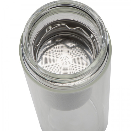 Butelka szklana termiczna 420 ml HENDRIK Przeźroczysty 6134366 (6)