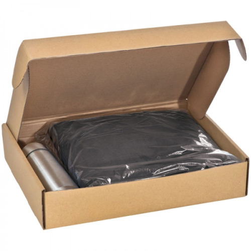 Zestaw polarowy koc 2w1 i termos LIVERPOOL Czarny 347803 (2)