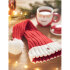 Długa, świąteczna czapka czerwony CX1532-05 (2) thumbnail