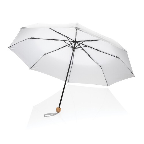 Mały bambusowy parasol 20.5" Impact AWARE rPET biały P850.573 (3)