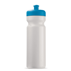Bidon Sportowy Classic 750ml Biały / jasnoniebieski