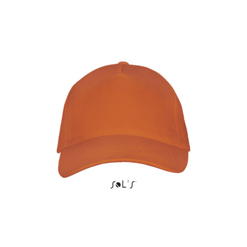 LONG BEACH Czapka 5 pan. Pomaranczowy S00594-OR-M 