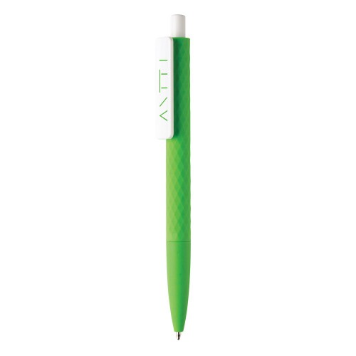 Długopis X3 z przyjemnym w dotyku wykończeniem zielony V1999-06 (3)