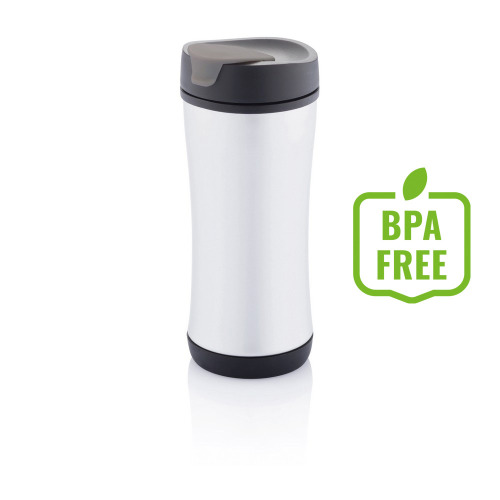 Ekologiczny kubek podróżny 225 ml Boom Czarny, szary P432.341 